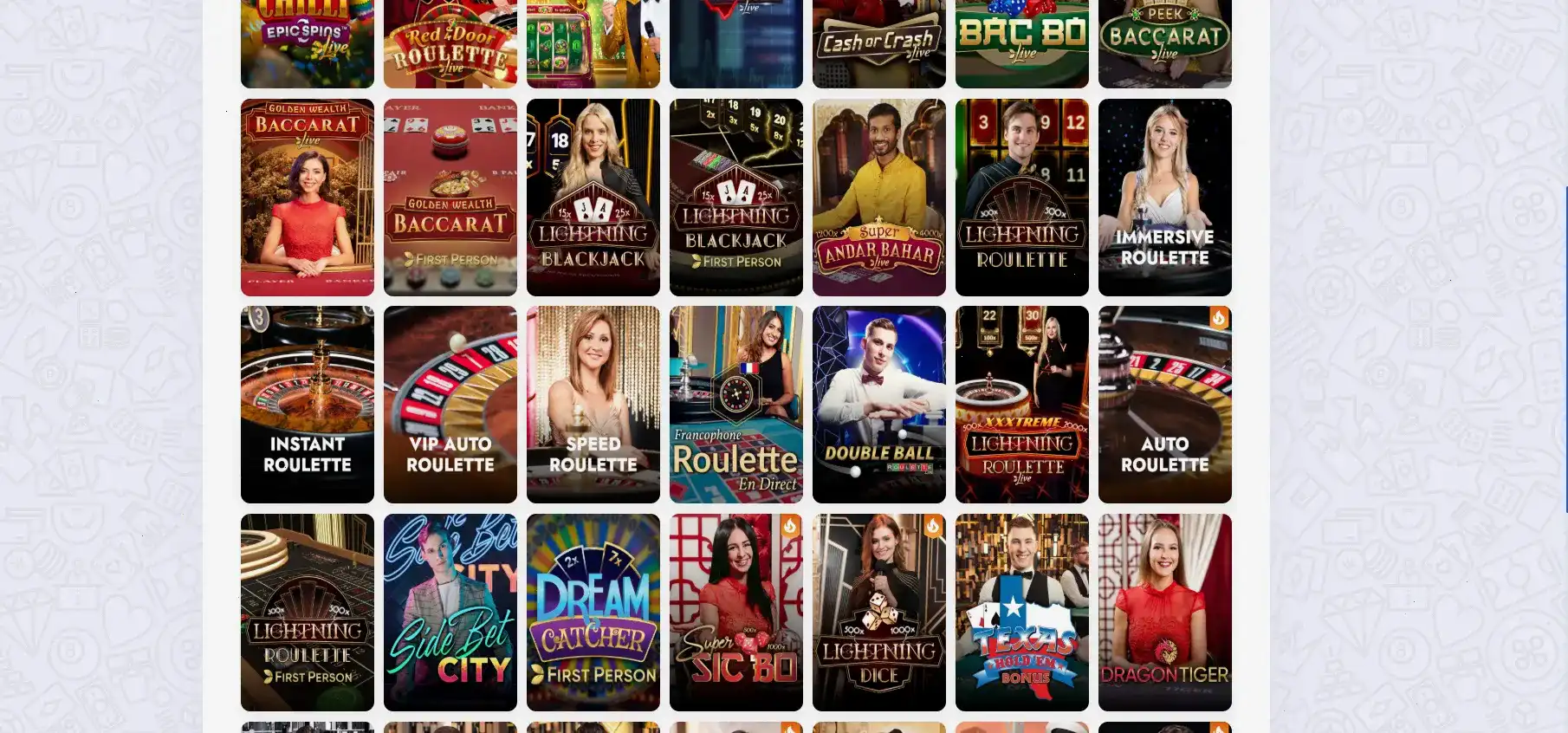 Интерфейс игрового зала Вулкан Неон со слотами